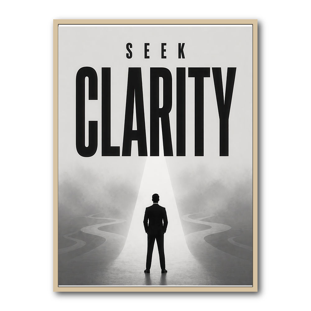Seek Clarity – Vision & Purpose Wall Art 