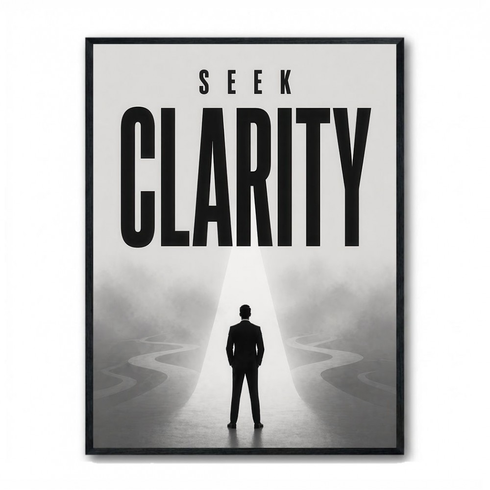 Seek Clarity – Vision & Purpose Wall Art 