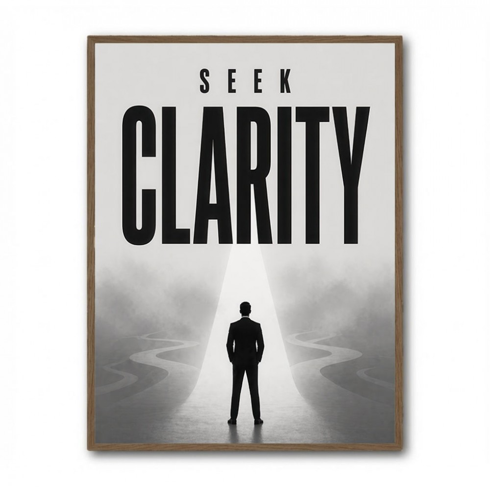 Seek Clarity – Vision & Purpose Wall Art 