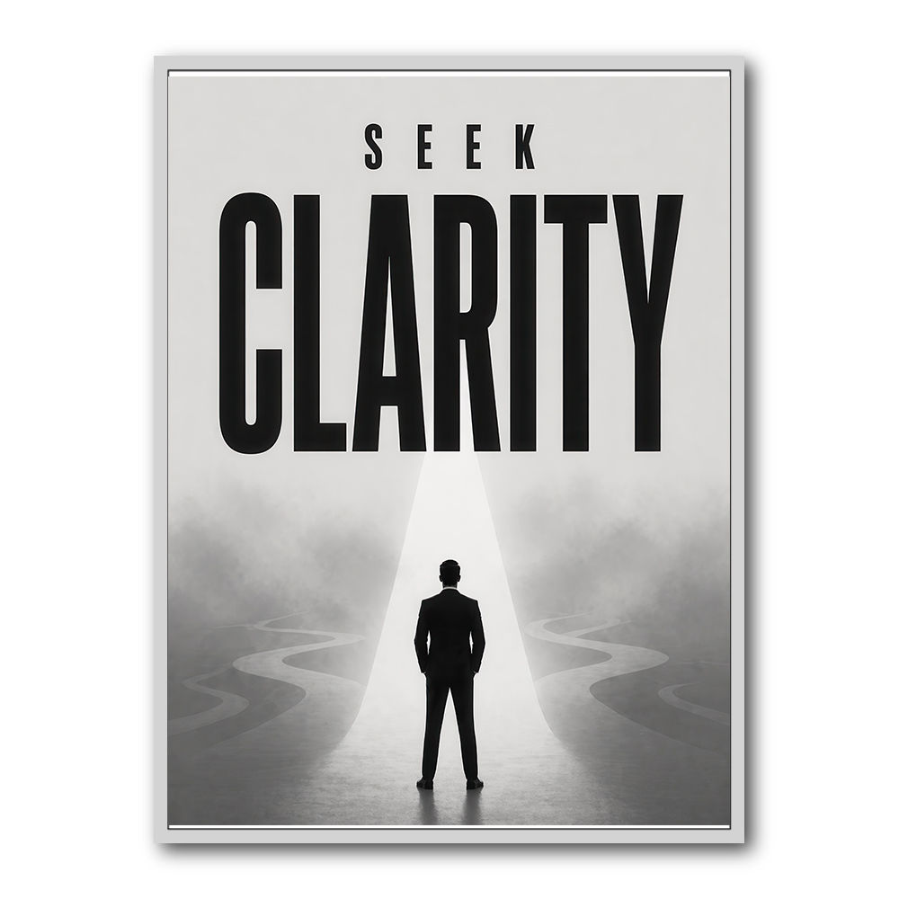 Seek Clarity – Vision & Purpose Wall Art 