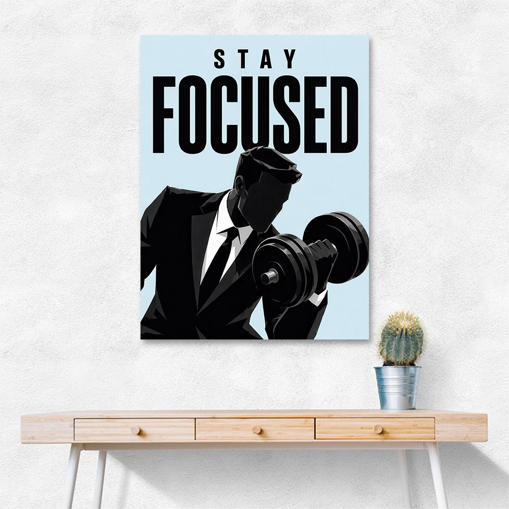 Stay Focused – Business Strength Wall Art 