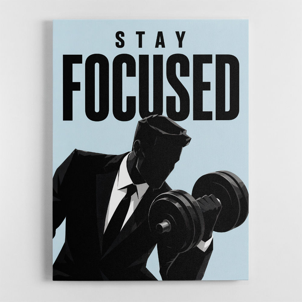 Stay Focused – Business Strength Wall Art 