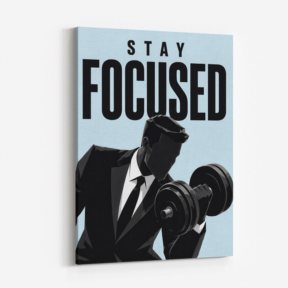 Stay Focused – Business Strength Wall Art 