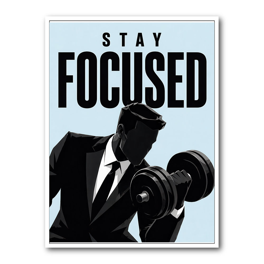 Stay Focused – Business Strength Wall Art 