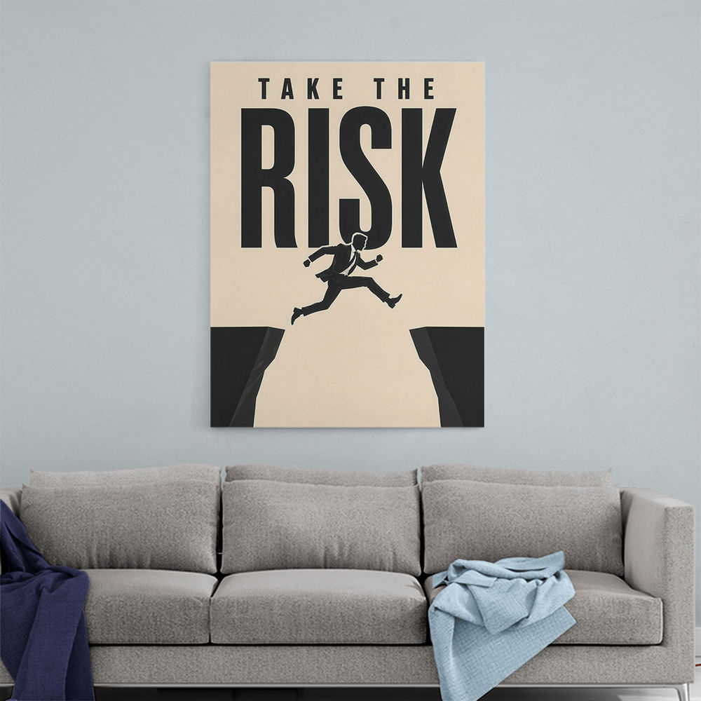Take the Risk – Bold Action Motivation Print 