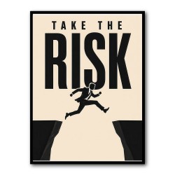 Take the Risk – Bold Action Motivation Print 