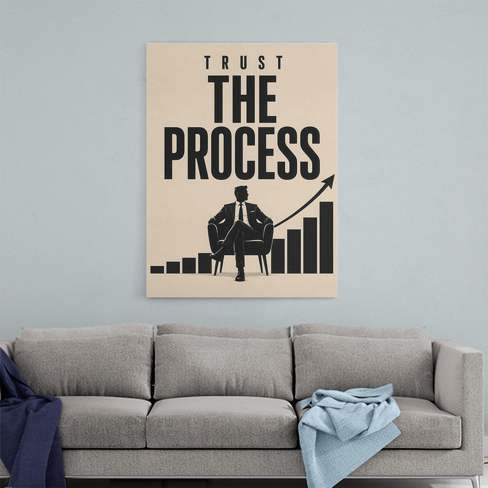 Trust the Process – Growth Chart Motivation Print 