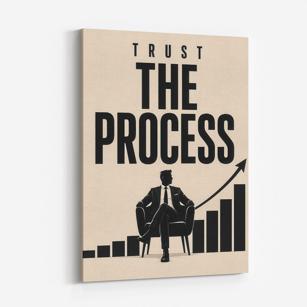 Trust the Process – Growth Chart Motivation Print 
