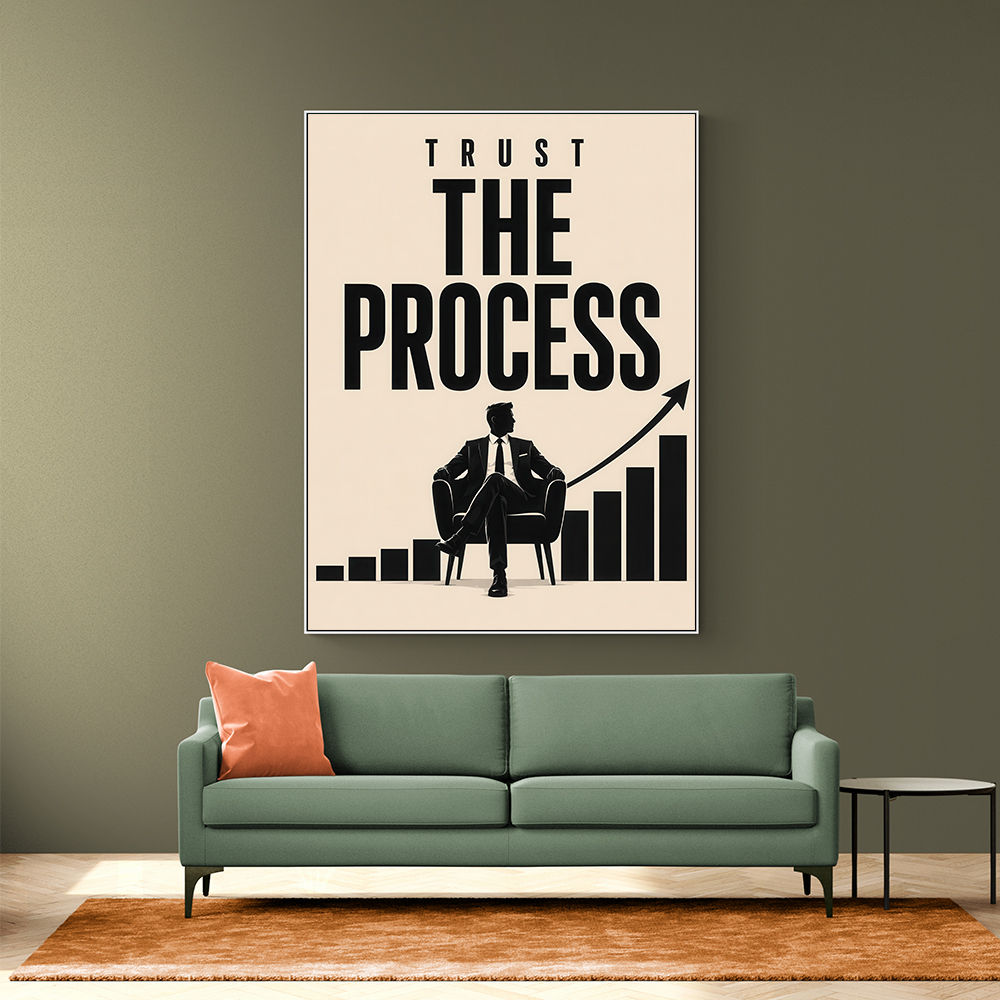Trust the Process – Growth Chart Motivation Print 