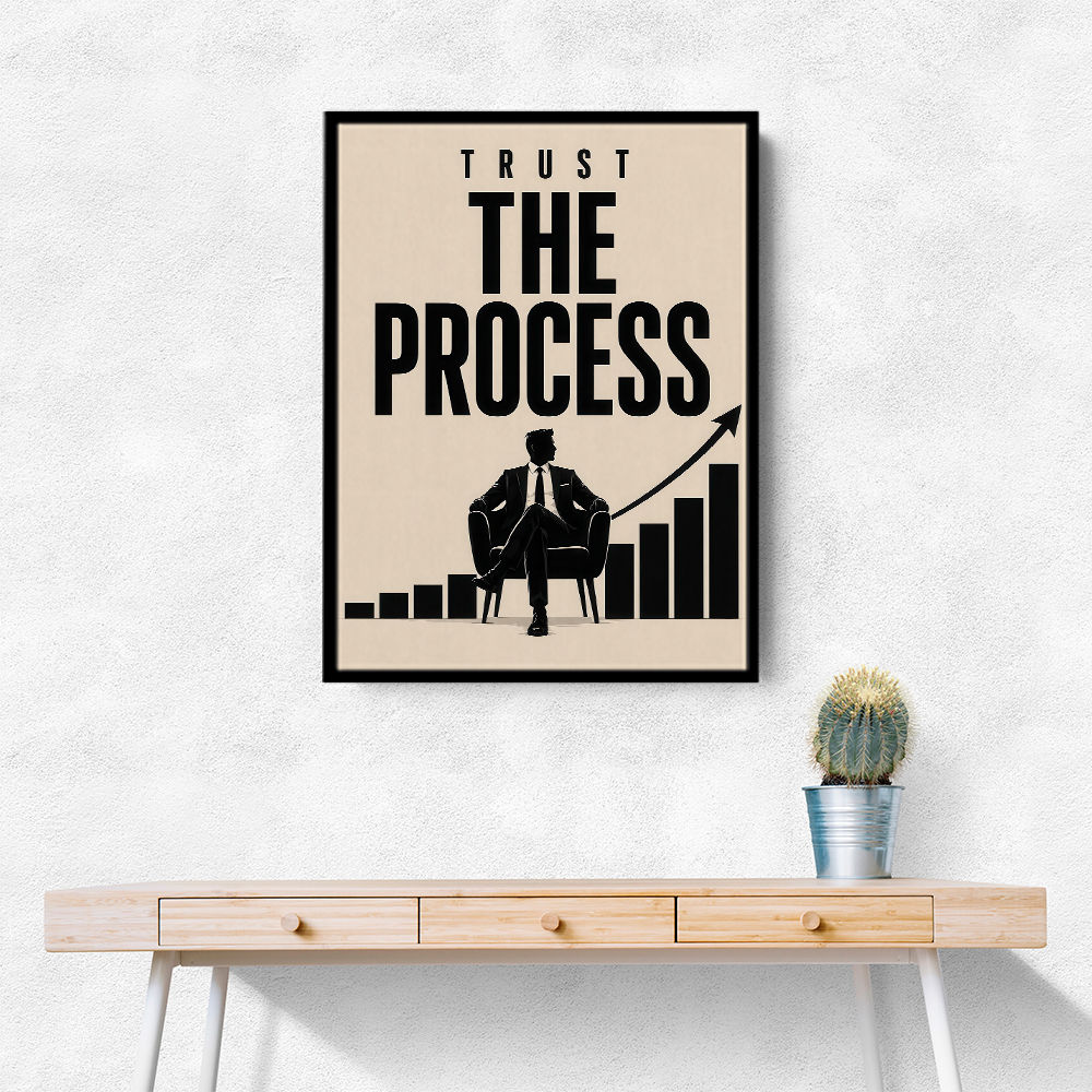 Trust the Process – Growth Chart Motivation Print 