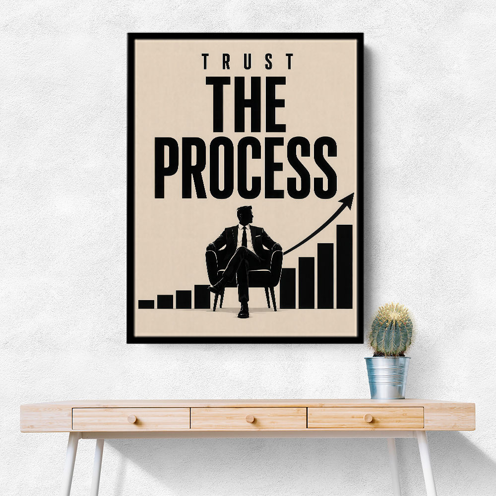Trust the Process – Growth Chart Motivation Print 