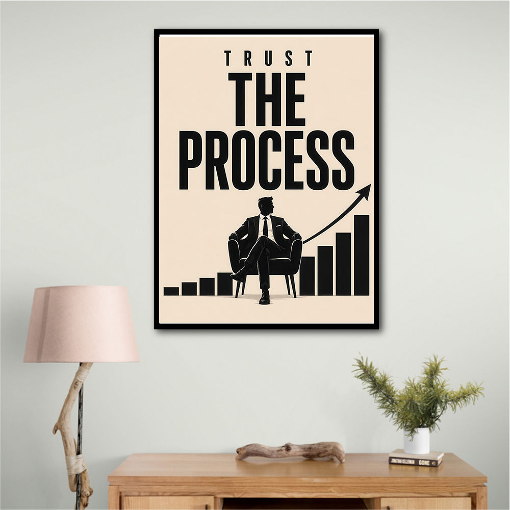 Trust the Process – Growth Chart Motivation Print 