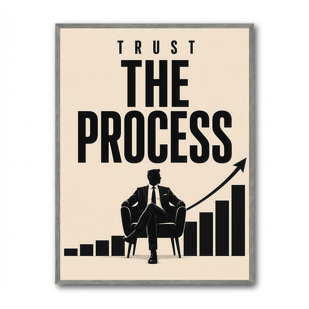 Trust the Process – Growth Chart Motivation Print 
