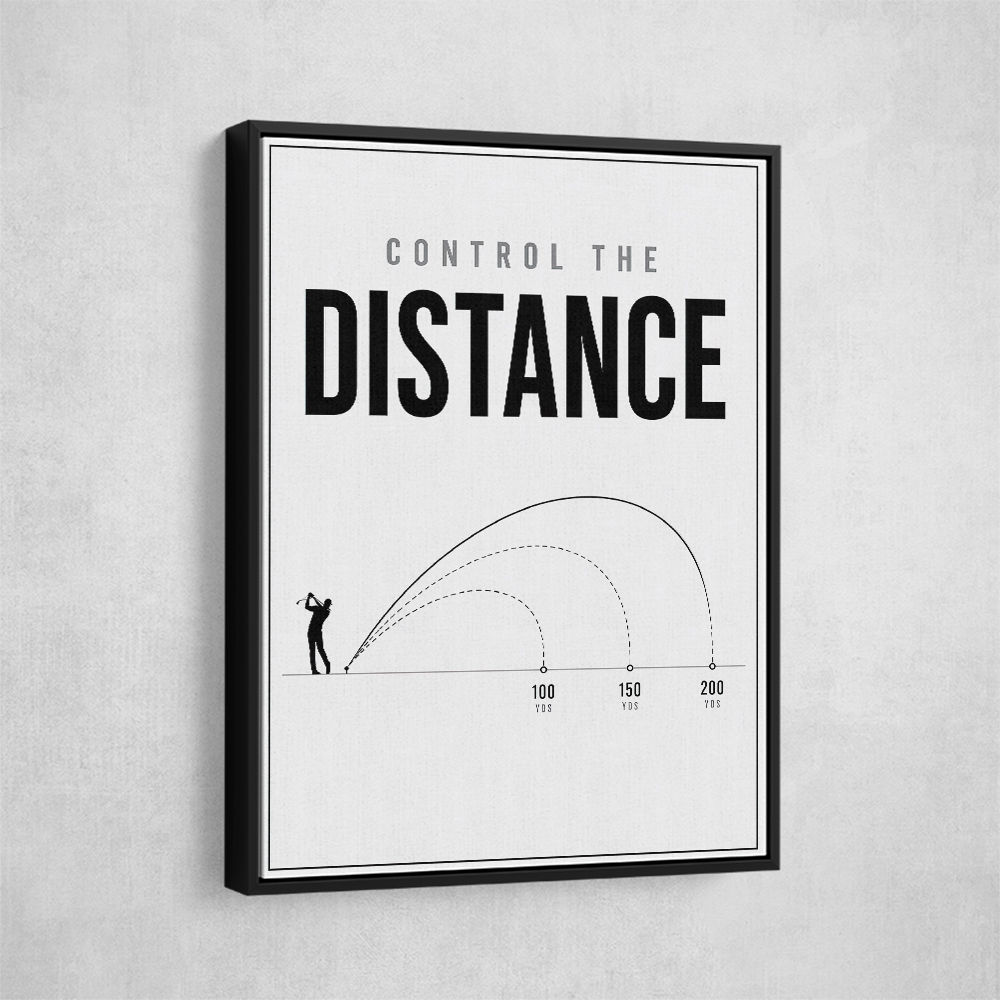 Control The Distance – Golf Shot Precision Wall Art