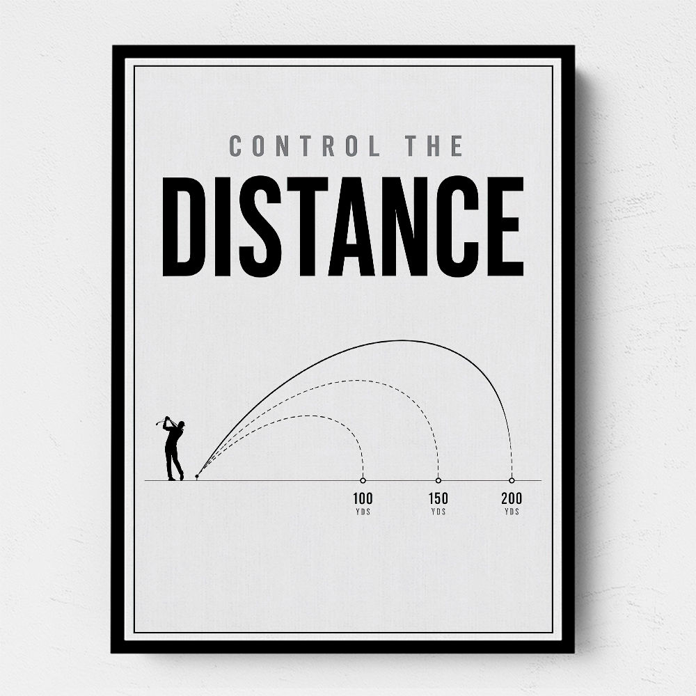 Control The Distance – Golf Shot Precision Wall Art