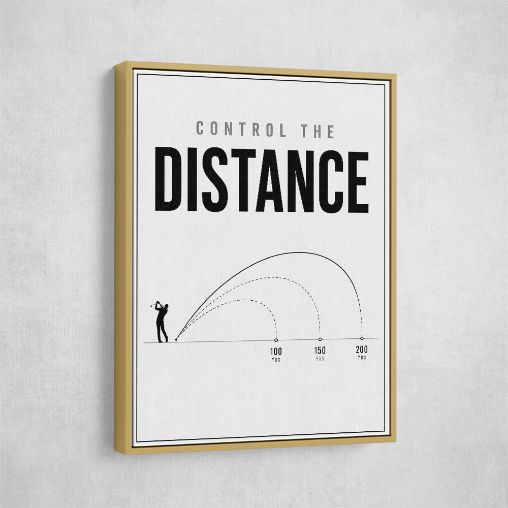 Control The Distance – Golf Shot Precision Wall Art