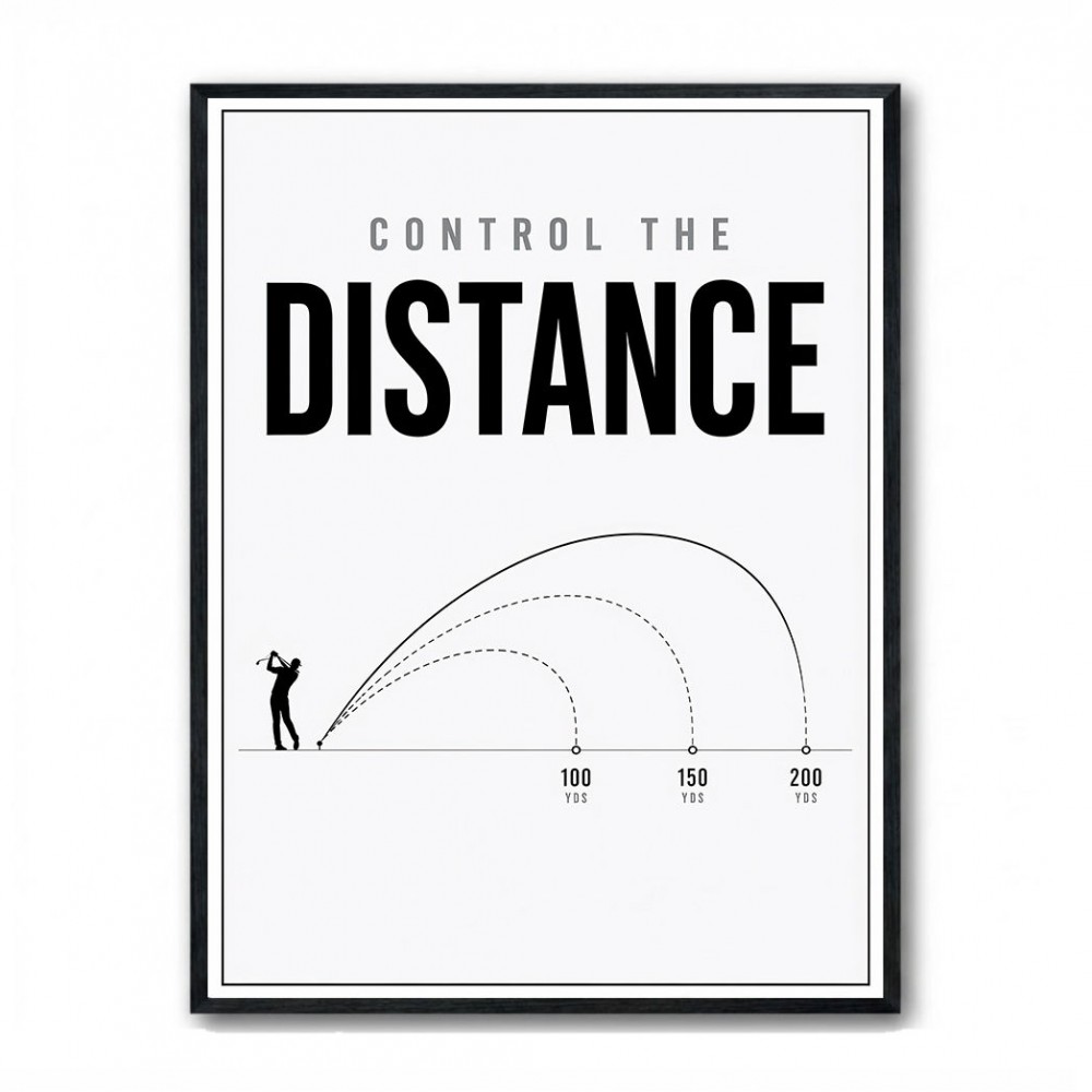 Control The Distance – Golf Shot Precision Wall Art