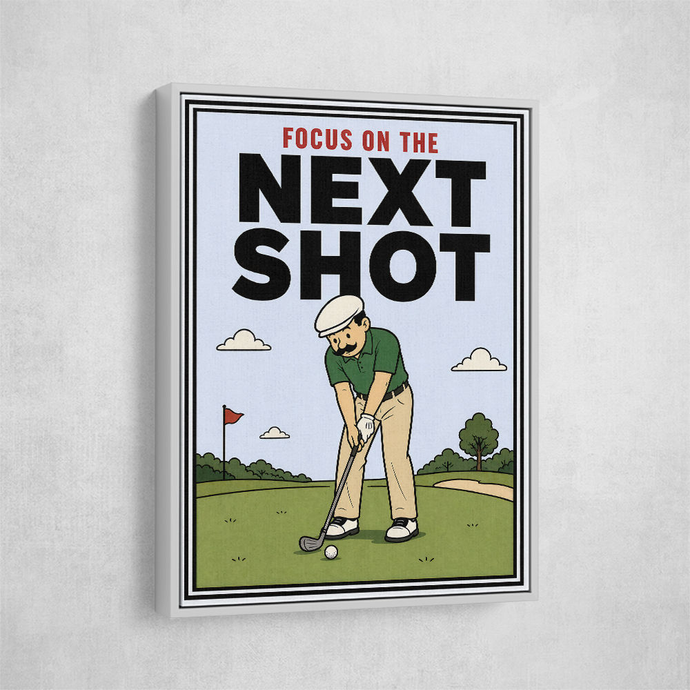 Focus on the Next Shot – Golf Mindset Wall Art