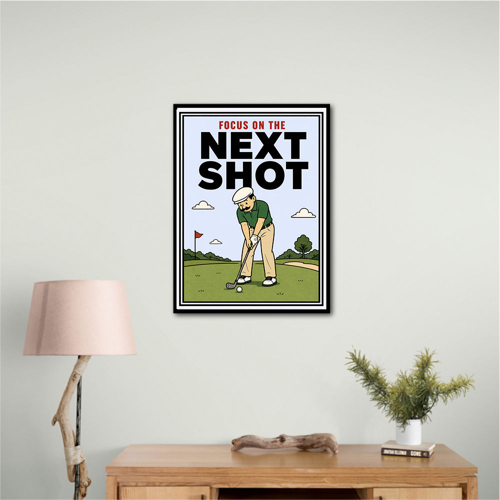Focus on the Next Shot – Golf Mindset Wall Art