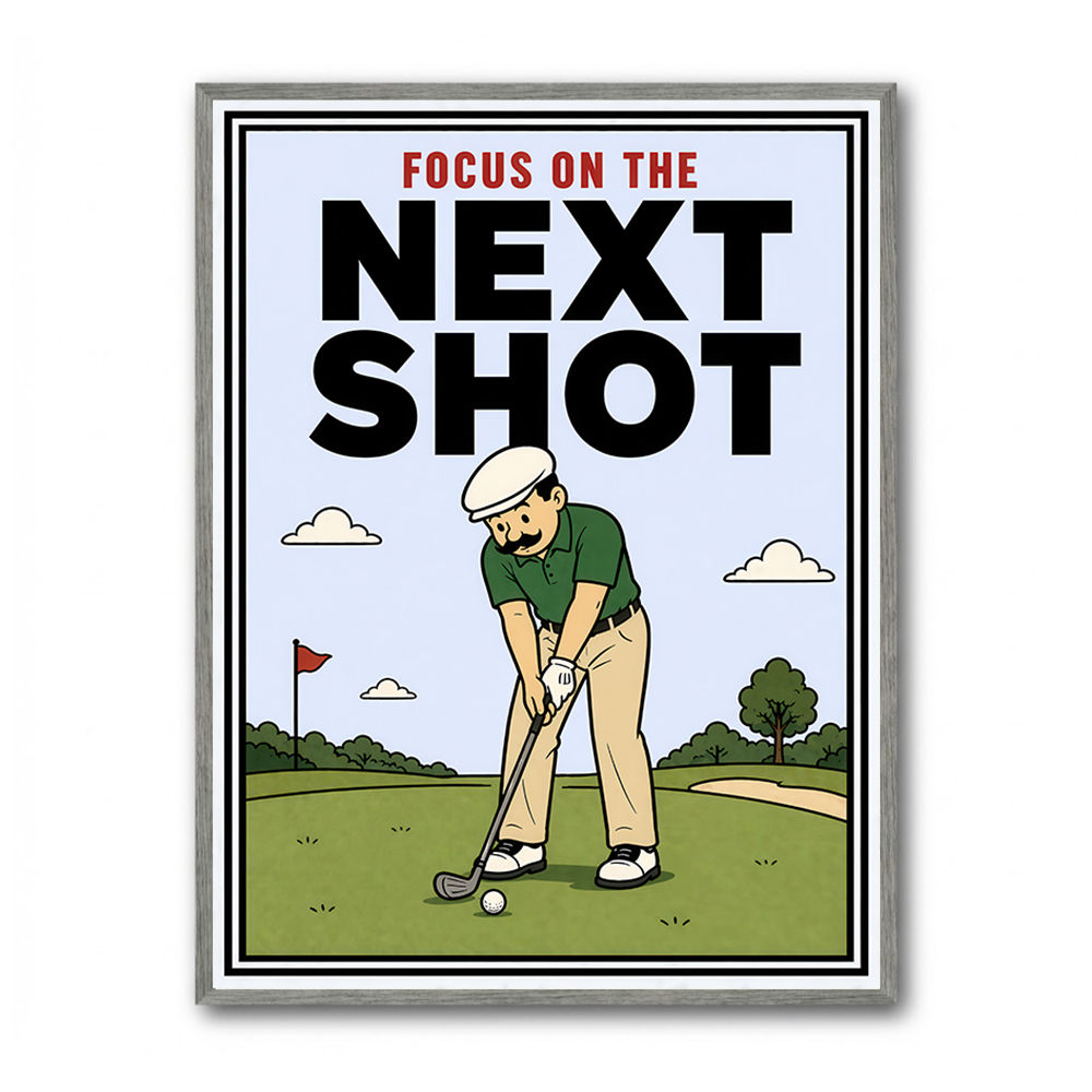 Focus on the Next Shot – Golf Mindset Wall Art