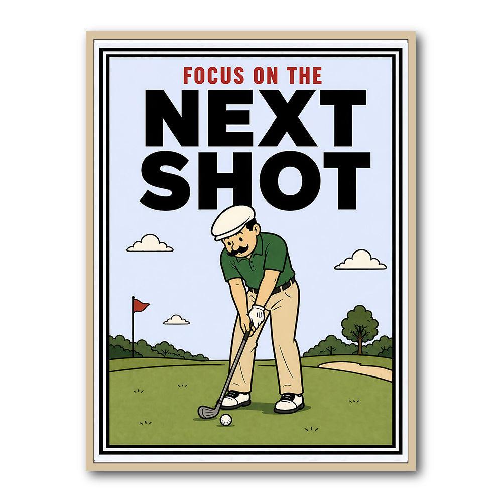 Focus on the Next Shot – Golf Mindset Wall Art