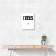 Focus – Minimal Golf Motivation Wall Art