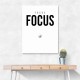 Focus – Minimal Golf Motivation Wall Art