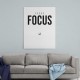 Focus – Minimal Golf Motivation Wall Art