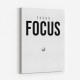 Focus – Minimal Golf Motivation Wall Art