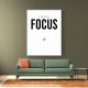 Focus – Minimal Golf Motivation Wall Art