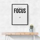 Focus – Minimal Golf Motivation Wall Art