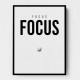 Focus – Minimal Golf Motivation Wall Art