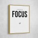 Focus – Minimal Golf Motivation Wall Art