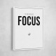 Focus – Minimal Golf Motivation Wall Art