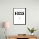 Focus – Minimal Golf Motivation Wall Art