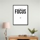 Focus – Minimal Golf Motivation Wall Art