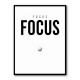 Focus – Minimal Golf Motivation Wall Art