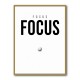 Focus – Minimal Golf Motivation Wall Art