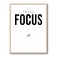 Focus – Minimal Golf Motivation Wall Art