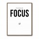 Focus – Minimal Golf Motivation Wall Art