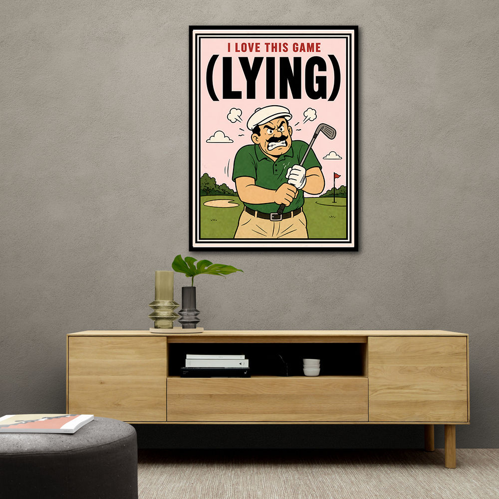 I Love This Game (Lying) – Funny Golf Wall Art