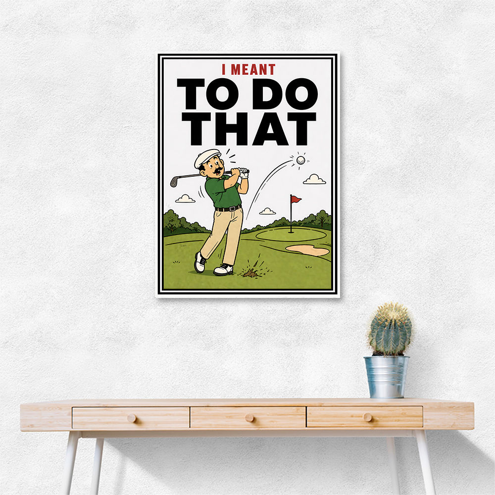 I Meant To Do That – Golf Lucky Shot Wall Art