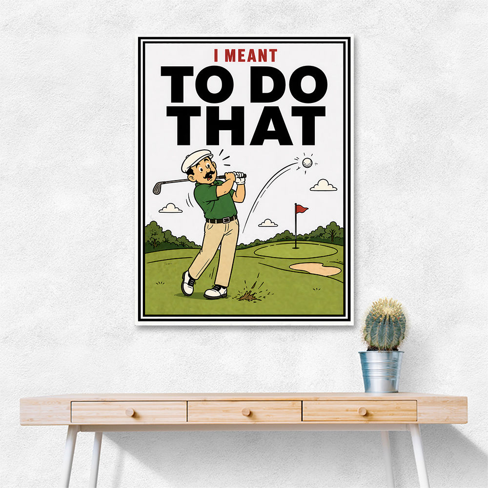 I Meant To Do That – Golf Lucky Shot Wall Art