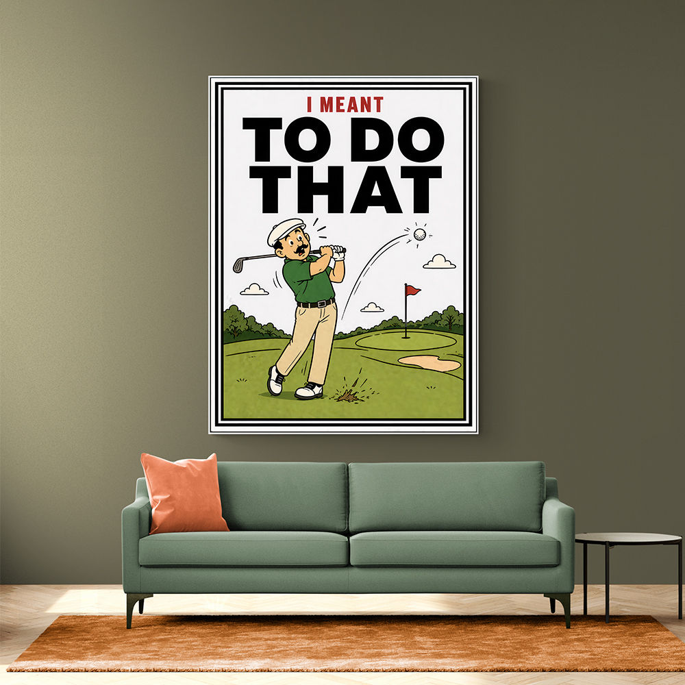 I Meant To Do That – Golf Lucky Shot Wall Art
