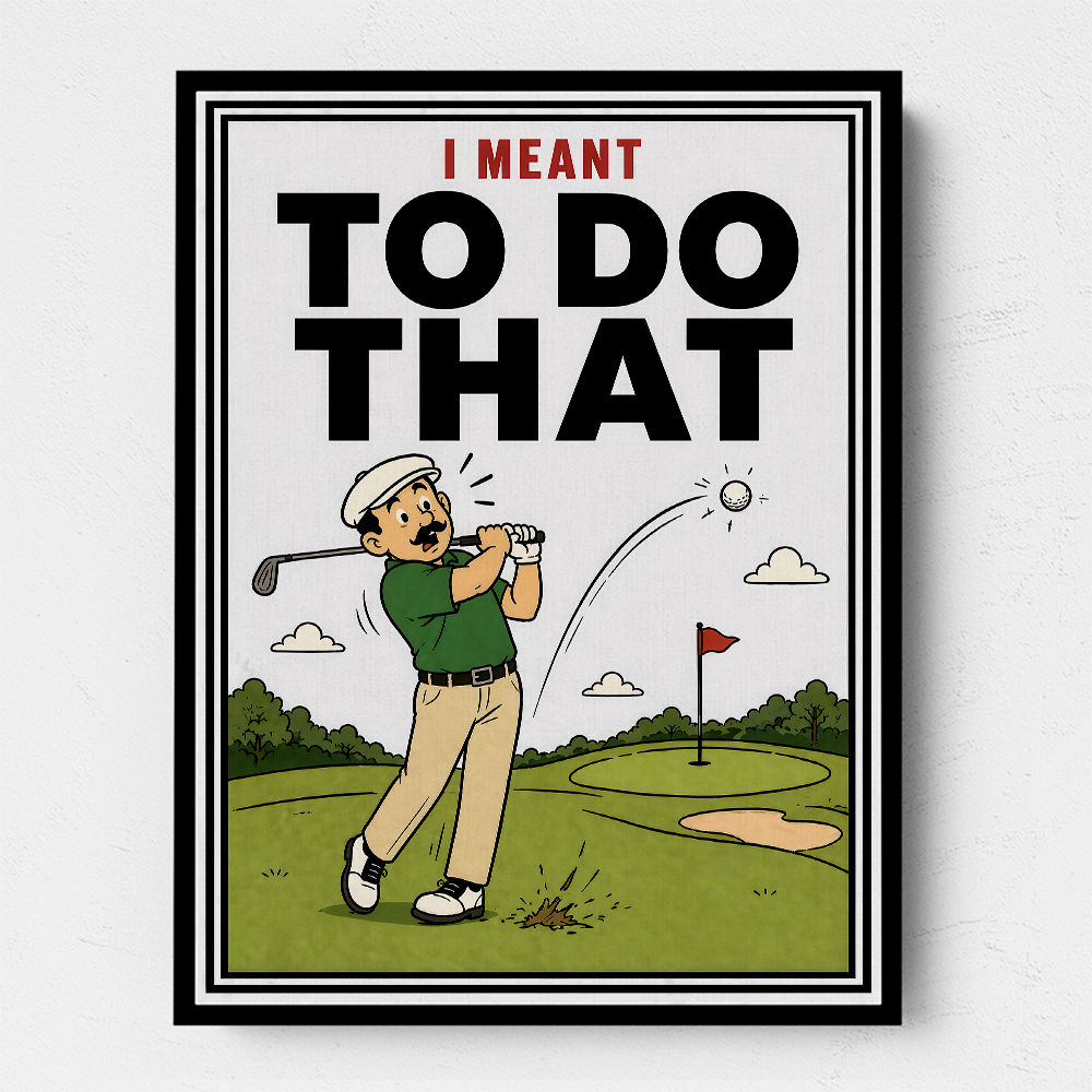 I Meant To Do That – Golf Lucky Shot Wall Art