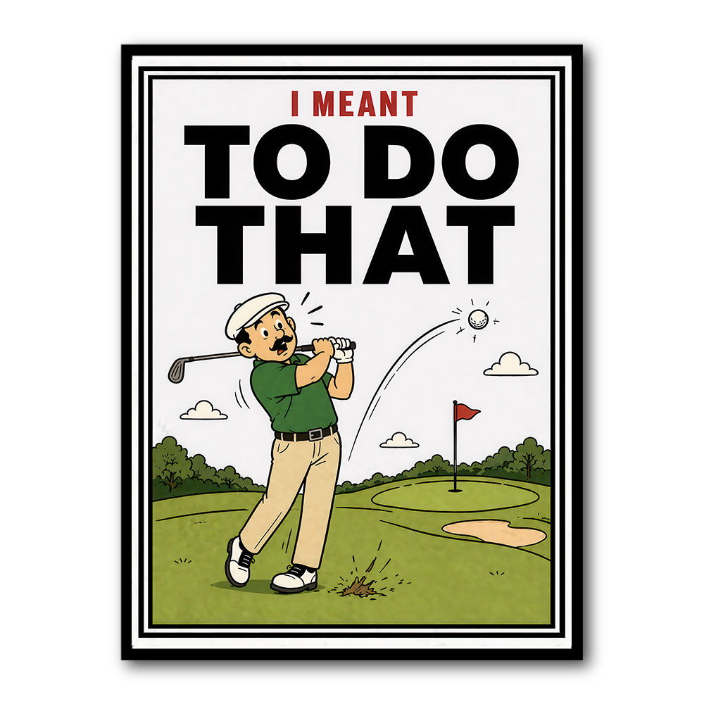 I Meant To Do That – Golf Lucky Shot Wall Art