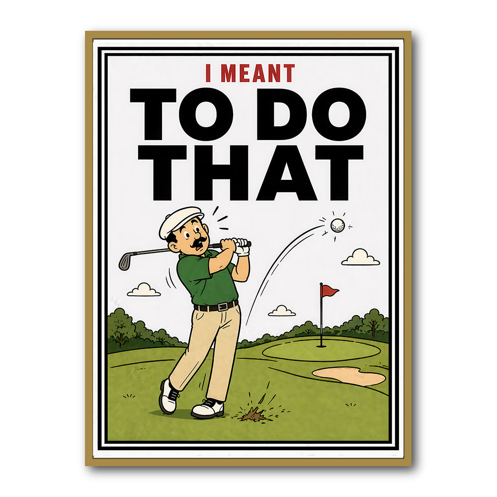 I Meant To Do That – Golf Lucky Shot Wall Art