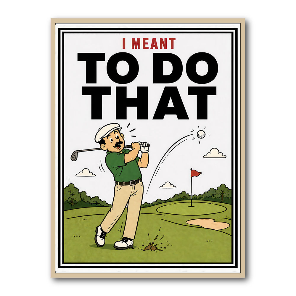 I Meant To Do That – Golf Lucky Shot Wall Art