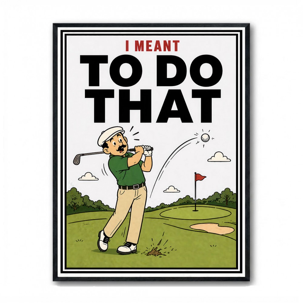 I Meant To Do That – Golf Lucky Shot Wall Art