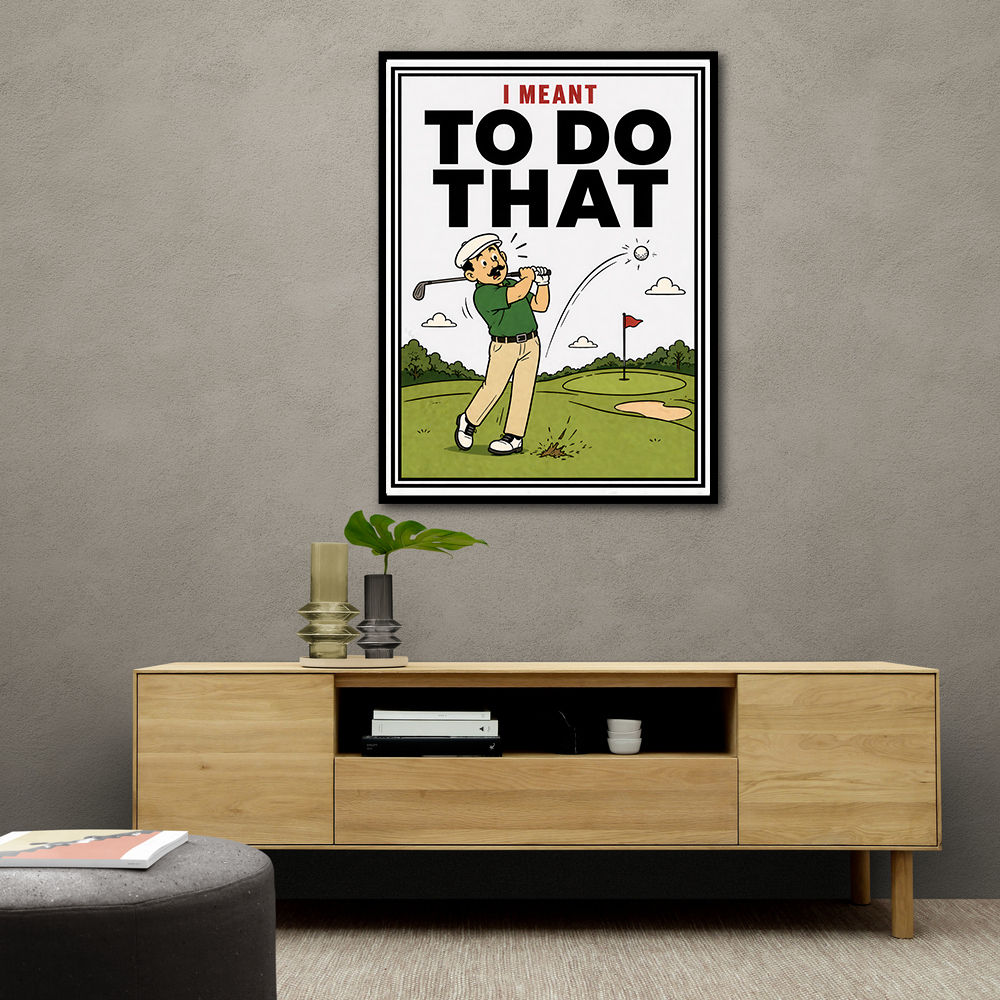 I Meant To Do That – Golf Lucky Shot Wall Art
